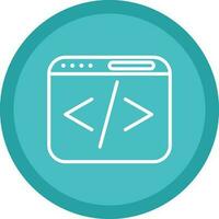 Web coding Vector Icon Design