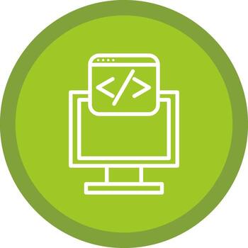 diseño de icono de vector de programación web