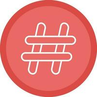 Hash tag Vector Icon Design