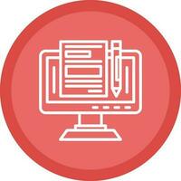 Blogger Vector Icon Design