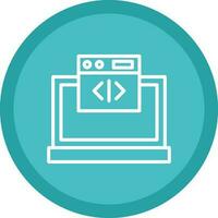 Web coding Vector Icon Design