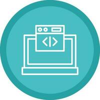 Web coding Vector Icon Design