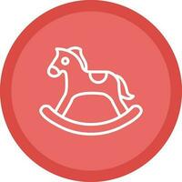 Rocking horse Vector Icon Design