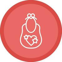 Baby bib Vector Icon Design