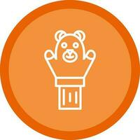 Hand puppet Vector Icon Design