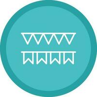 Decorative flag Vector Icon Design
