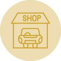 Car shop Vector Icon Design