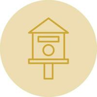 Bird house Vector Icon Design