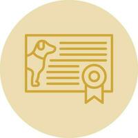 Certificate Vector Icon Design