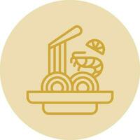 Pad thai Vector Icon Design