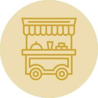 Food cart Vector Icon Design