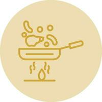 Stir fry Vector Icon Design