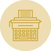 Typewriter Vector Icon Design