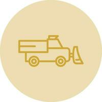 Snowplow Vector Icon Design