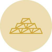 Gold bars Vector Icon Design