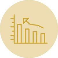 Bar graph Vector Icon Design