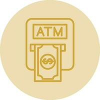 Atm machine Vector Icon Design