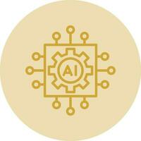 Artificial intelligence Vector Icon Design