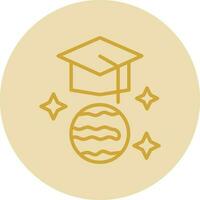 Graduation hat Vector Icon Design