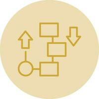 Flow diagram Vector Icon Design