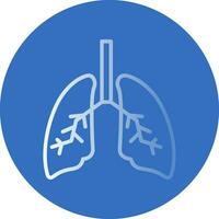 diseño de icono de vector de pulmones