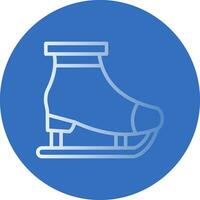 Ice skating Vector Icon Design