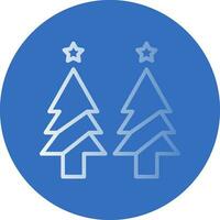 diseño de icono de vector de árbol de navidad