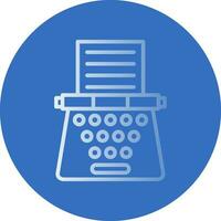 Typewriter Vector Icon Design