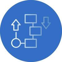 Flow diagram Vector Icon Design