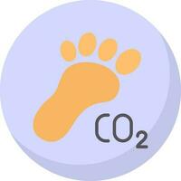 Carbon footprint Vector Icon Design