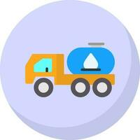 Tanker truck Vector Icon Design