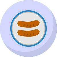 Sausage Vector Icon Design