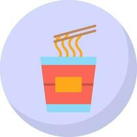 Instant noodles Vector Icon Design