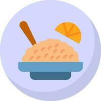 American fried rice Vector Icon Design