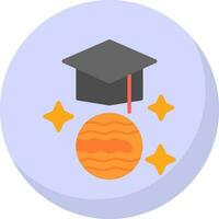 Graduation hat Vector Icon Design