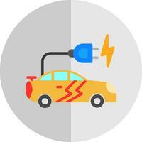 Electric car Vector Icon Design