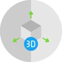 diseño de icono de vector de modelo 3d