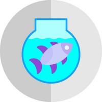 Fish bowl Vector Icon Design