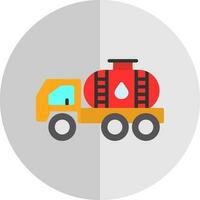 Oil tanker Vector Icon Design