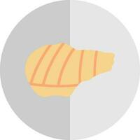 Grilled pork Vector Icon Design