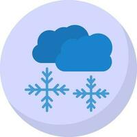 Snowing Vector Icon Design