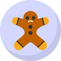 Gingerbread man Vector Icon Design