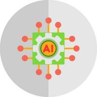 Artificial intelligence Vector Icon Design