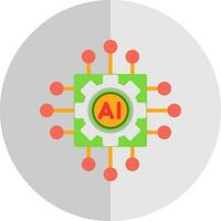 diseño de icono de vector de inteligencia artificial