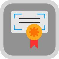 Certificate Vector Icon Design