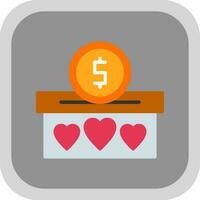 Donation Vector Icon Design