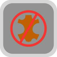 No leather Vector Icon Design