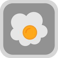 Fried egg Vector Icon Design