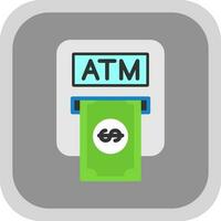 Atm machine Vector Icon Design