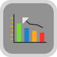 Bar graph Vector Icon Design